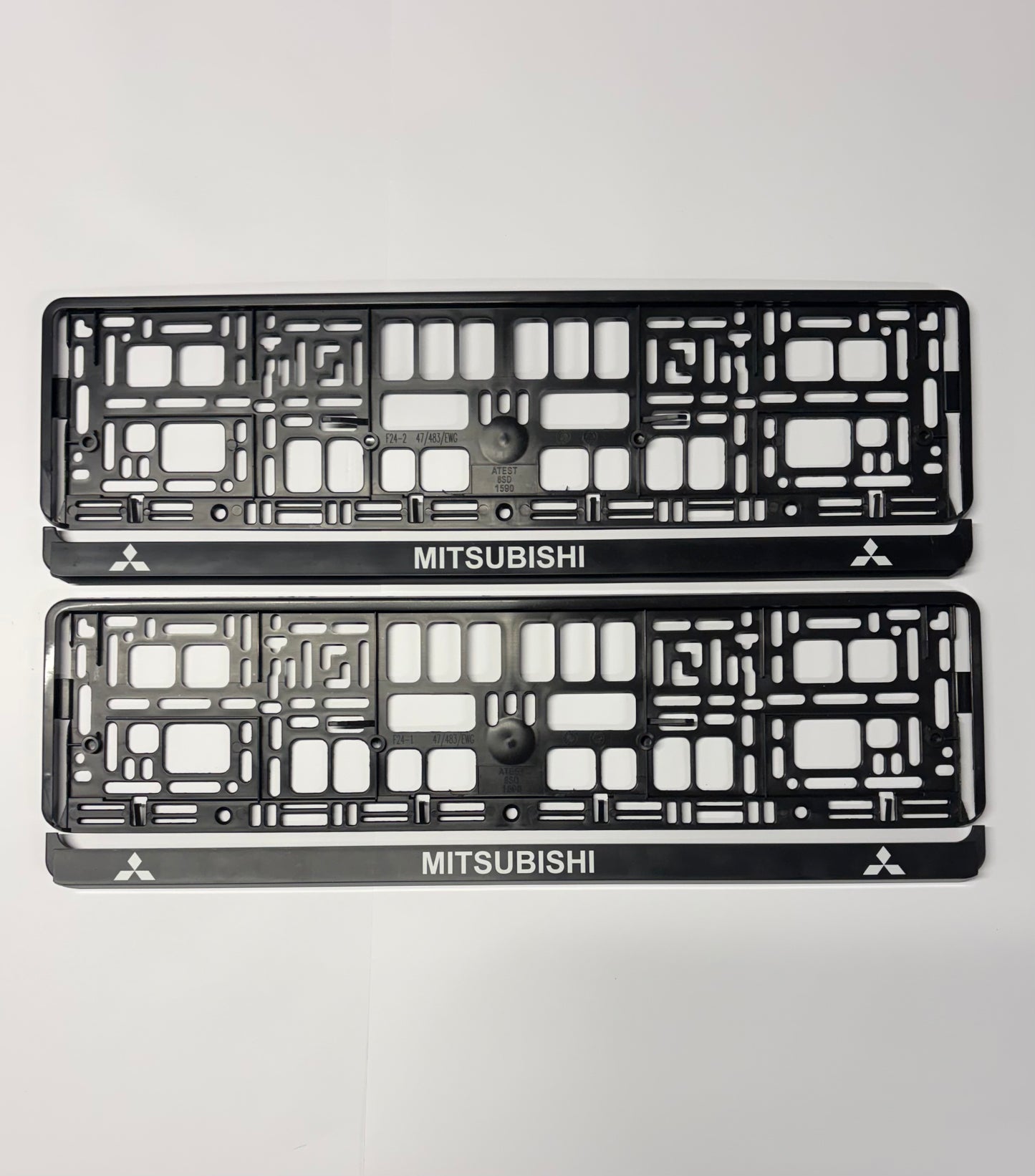 Mitsubishi Registration Plate Frames (x2)