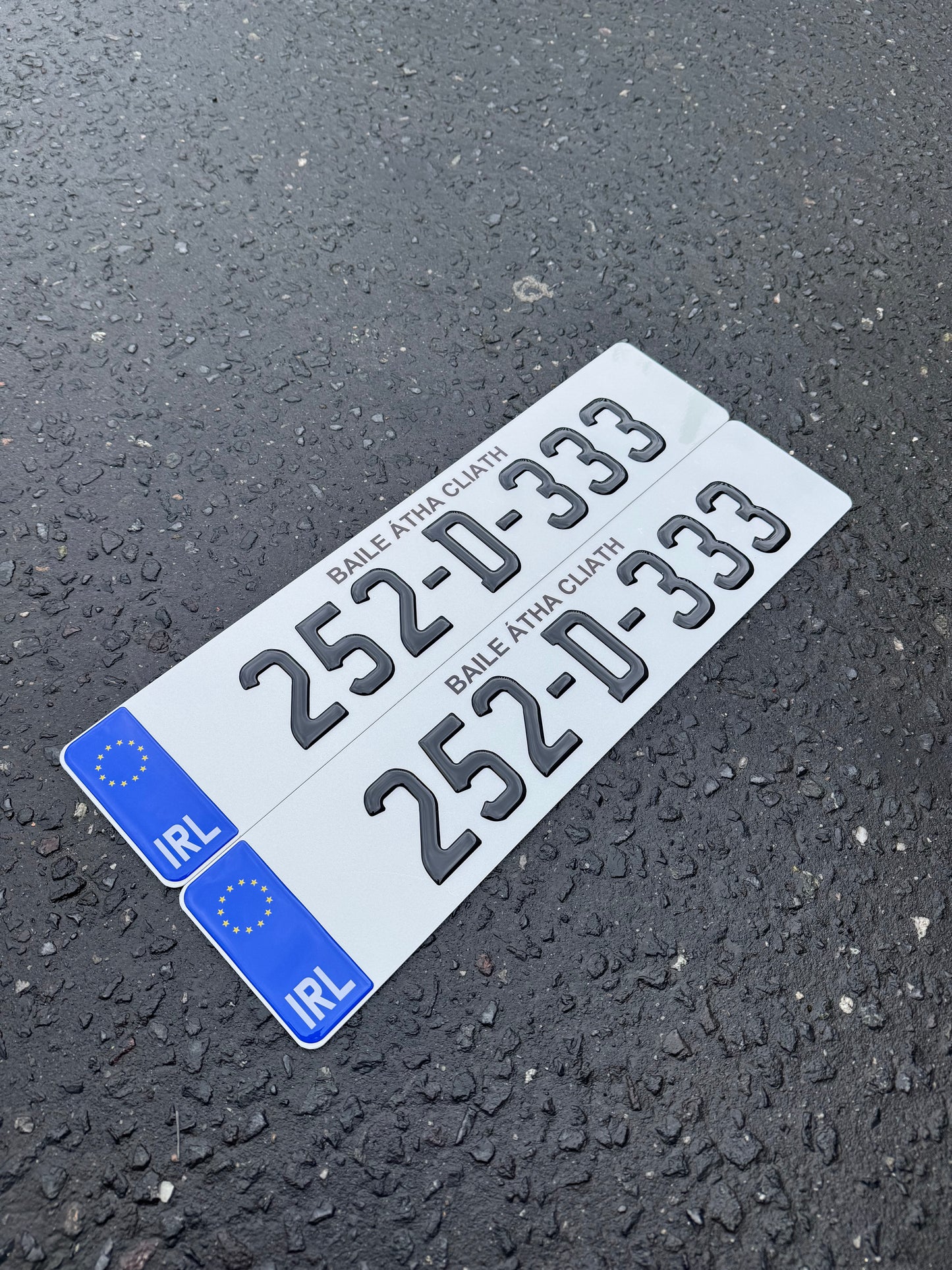 3D Gel Irish Font Plates (x2)