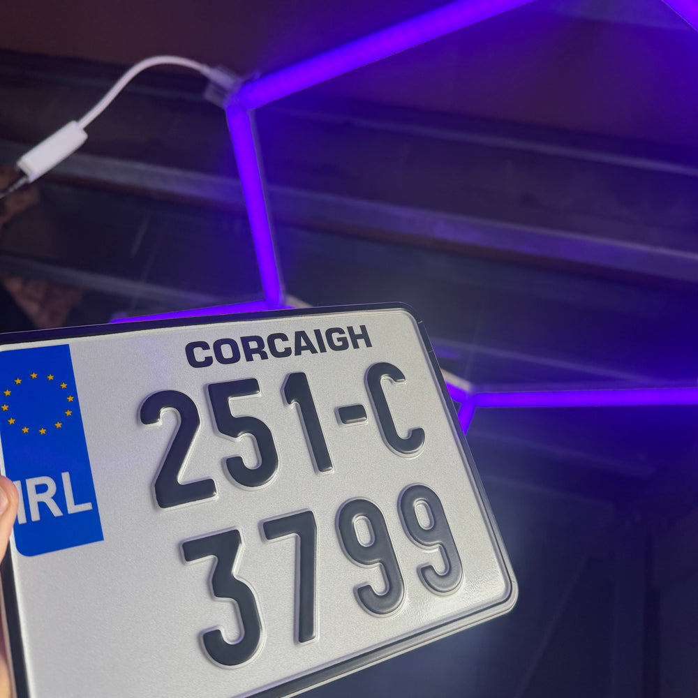 Pressed Motorbike Plate (x1)