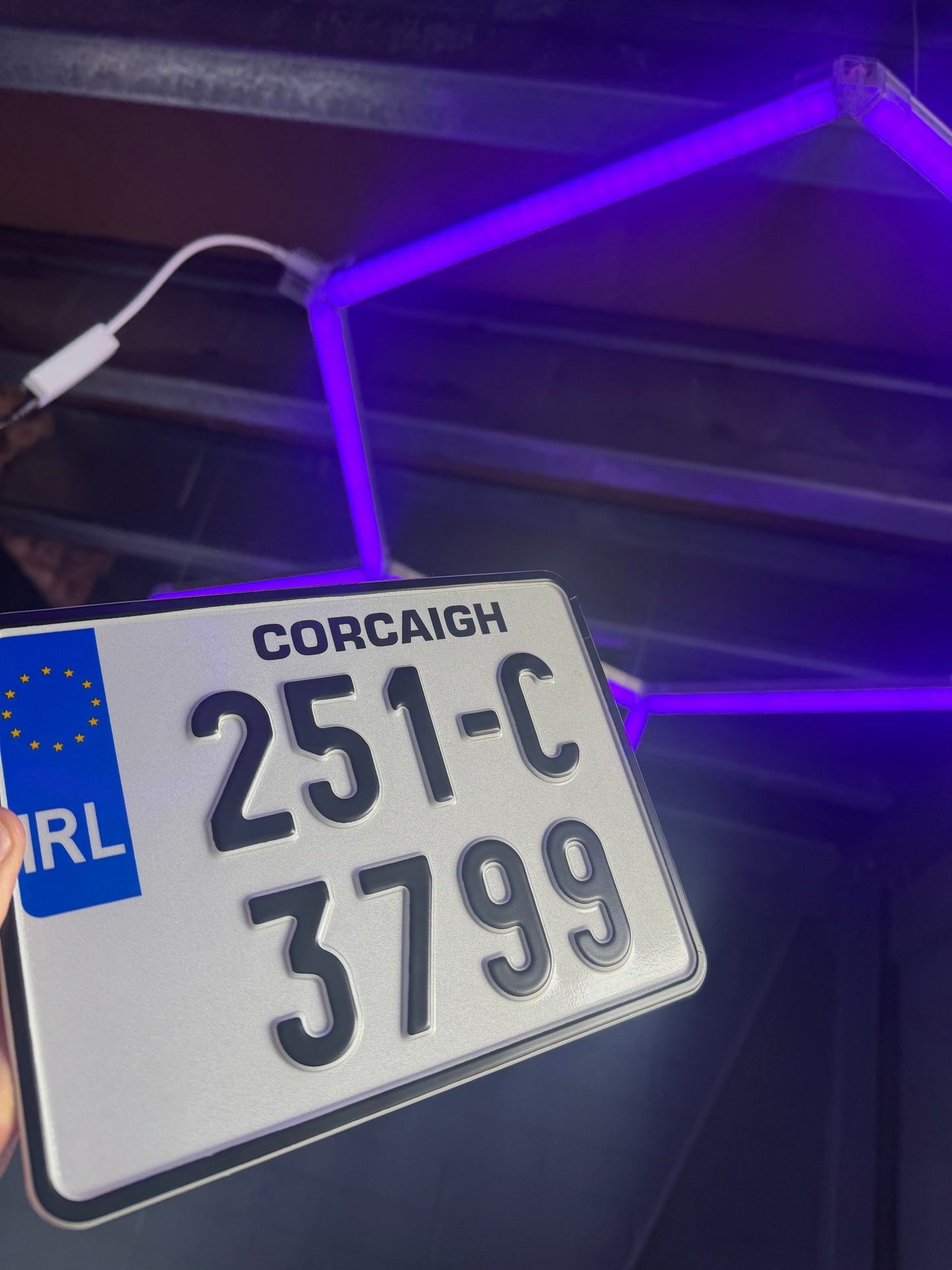 Pressed Motorbike Plate (x1)