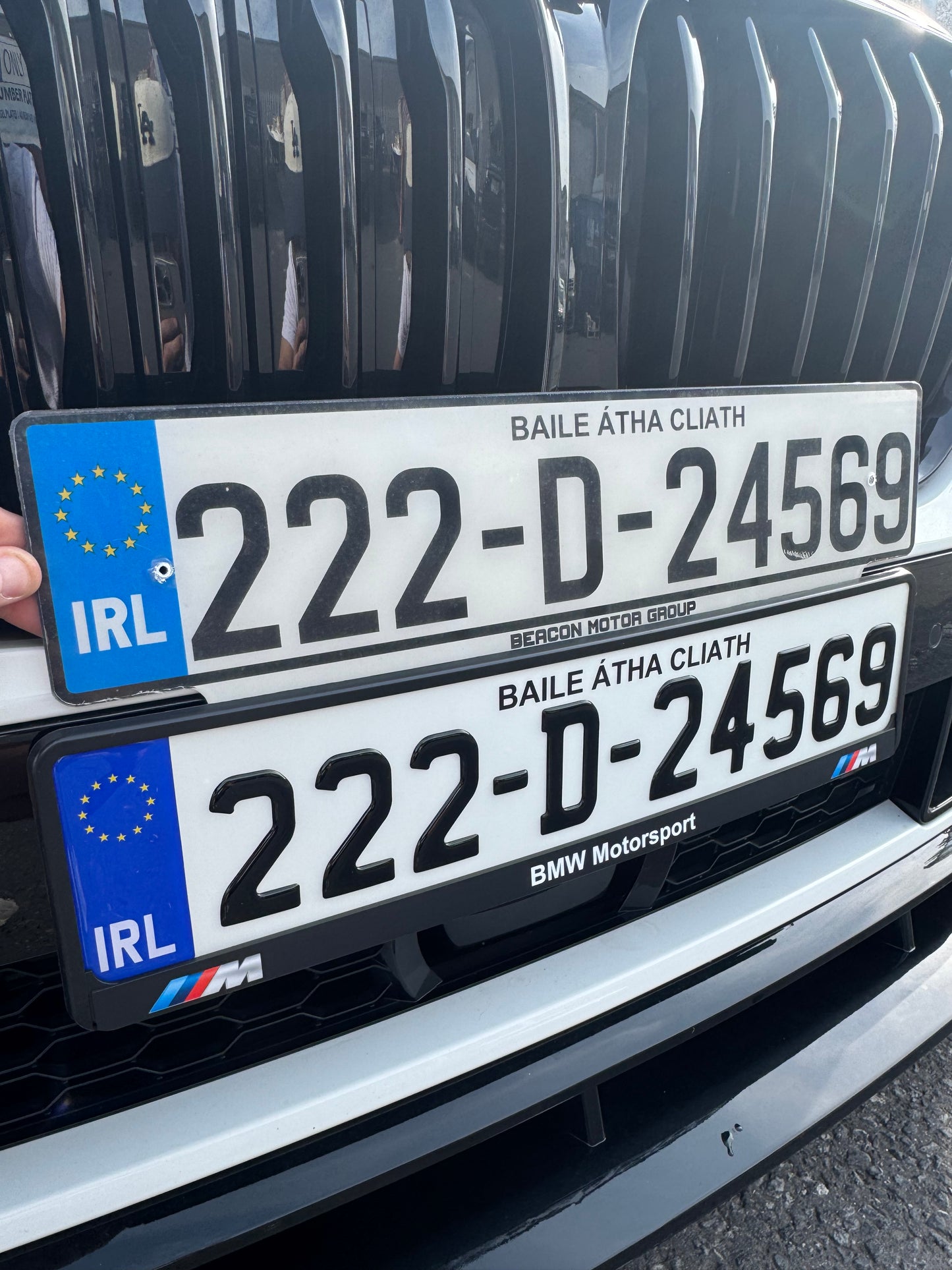 3D Irish Font Gel Plates – Irish Font (Fully Road Legal & NCT Compliant, Set of 2)