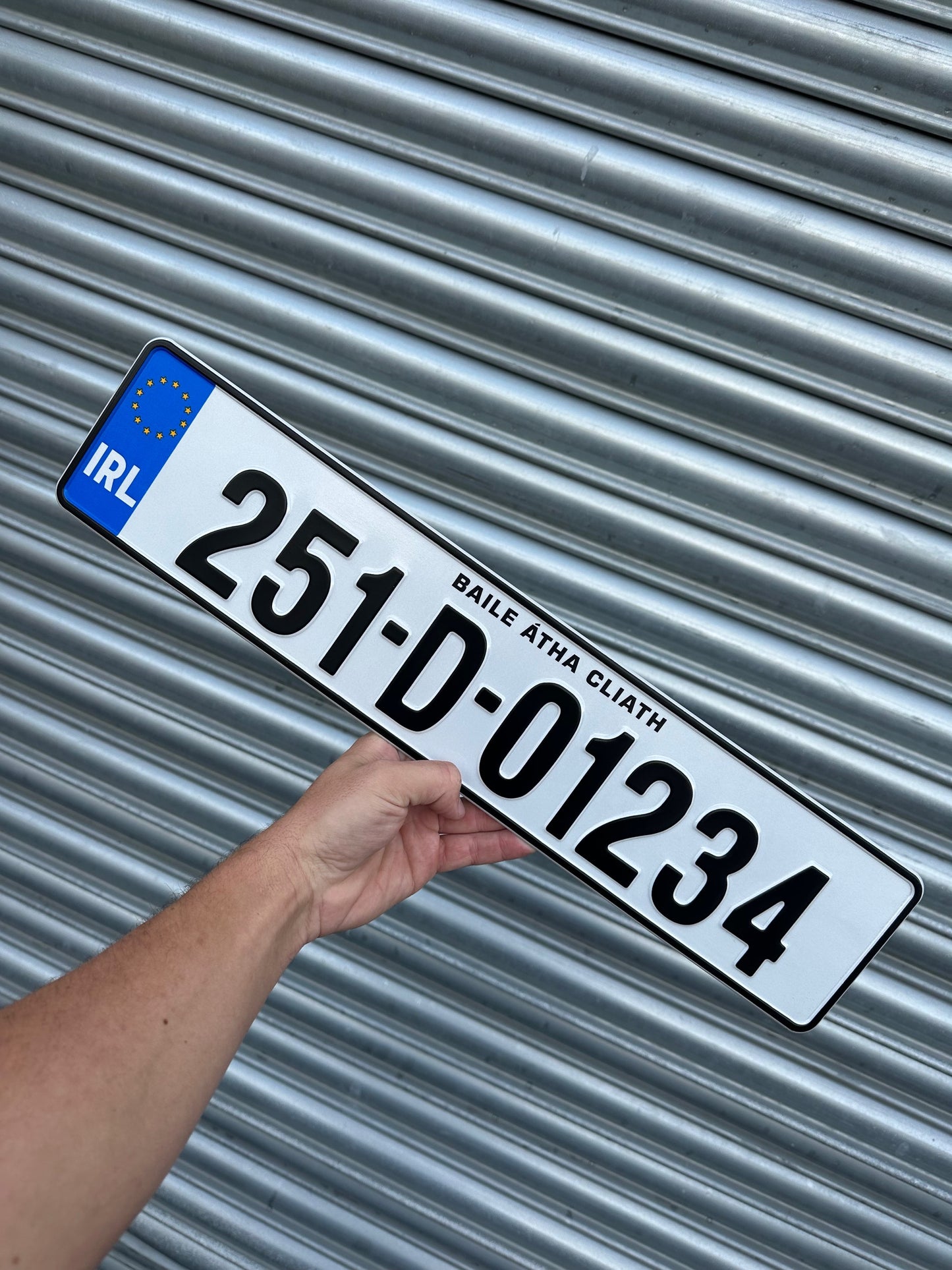 NCT Pressed Irish Font Reg Plates (x2)