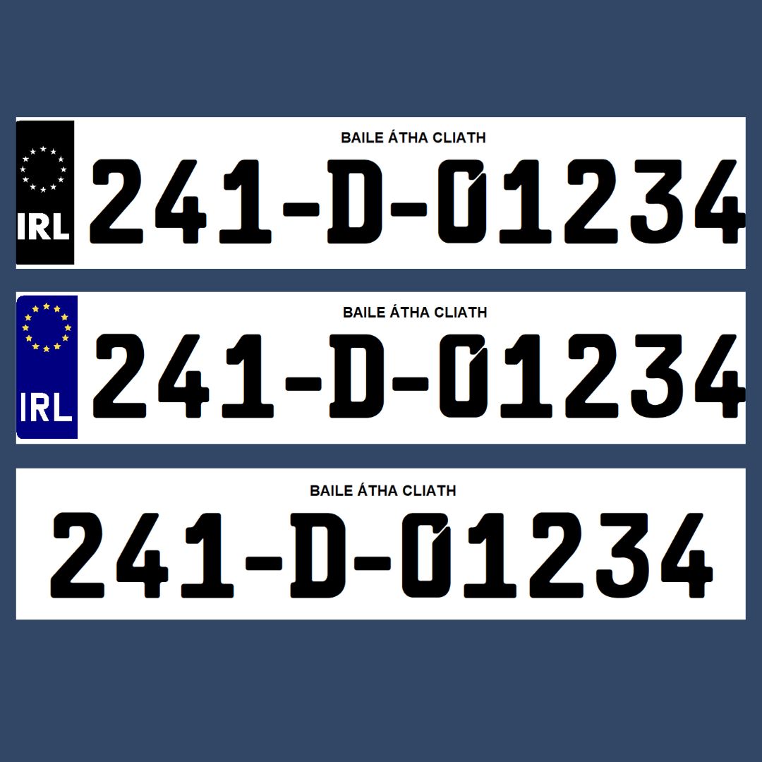 2D German Font Plates (x2)