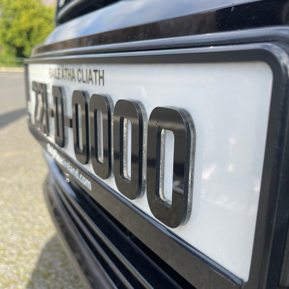 
                  
                    4D Crystal Irish Font Reg Plates (x2)
                  
                