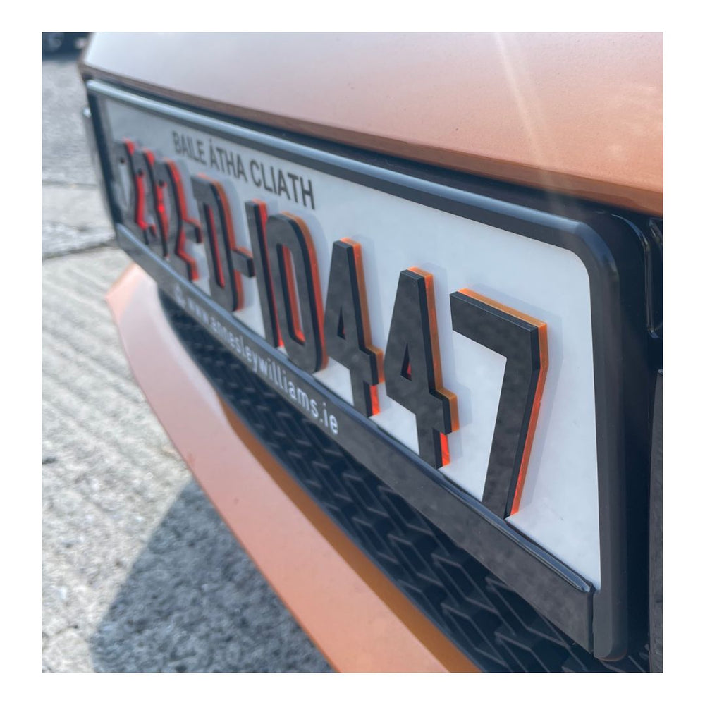 
                  
                    4D Neon Orange Irish Font Reg Plates (x2)
                  
                