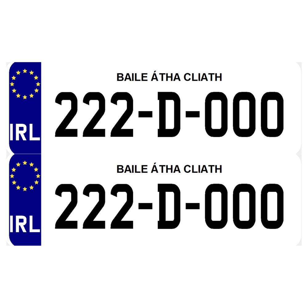 2D 9X3 MOTOR BIKE PLATE
