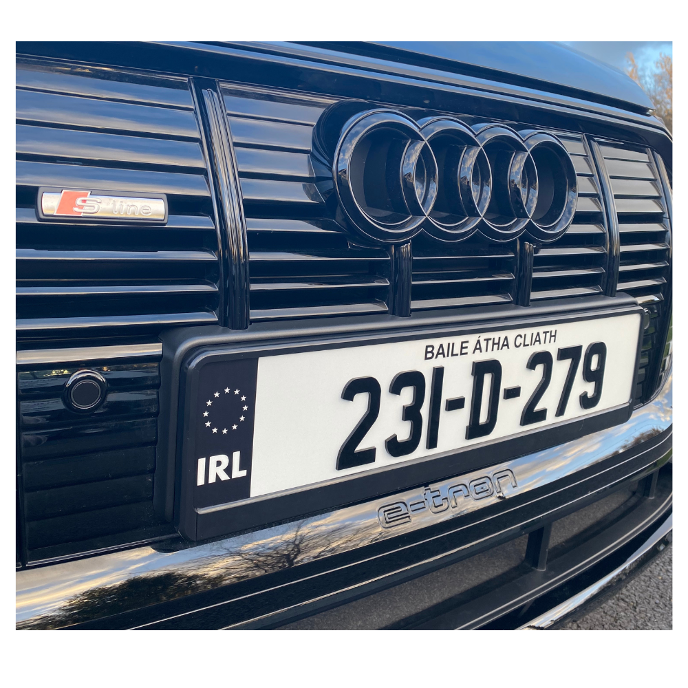 4D 3mm Irish Font Reg Plates (x2)