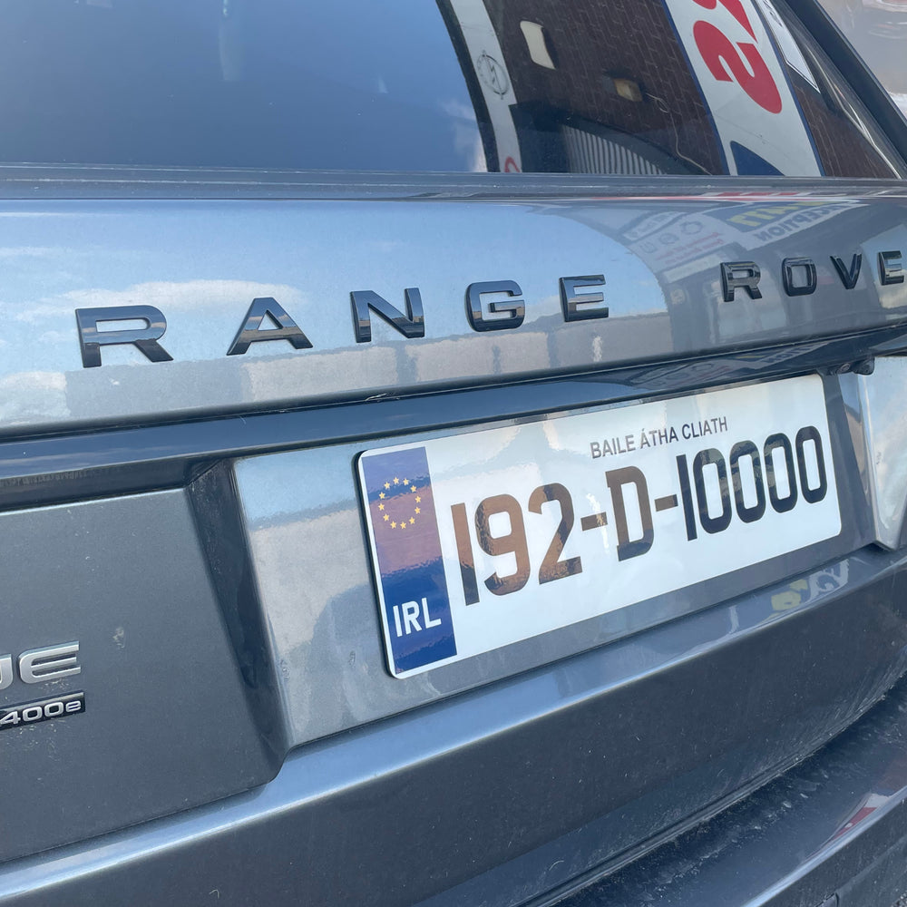 Oversized Range Rover Rear Plate