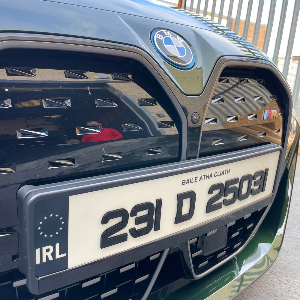 4D 3mm Metro Font Reg Plates (x2)