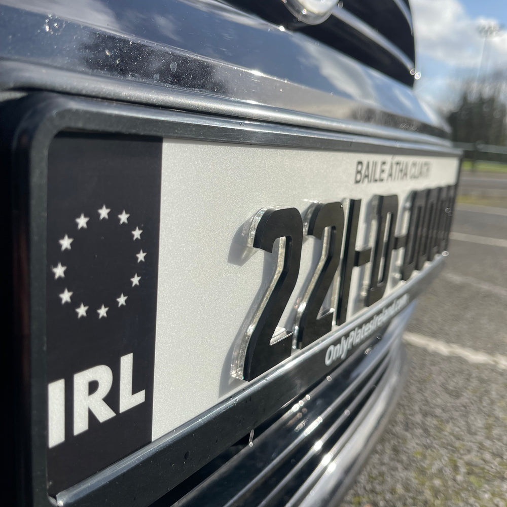 
                  
                    4D Crystal Irish Font Reg Plates (x2)
                  
                