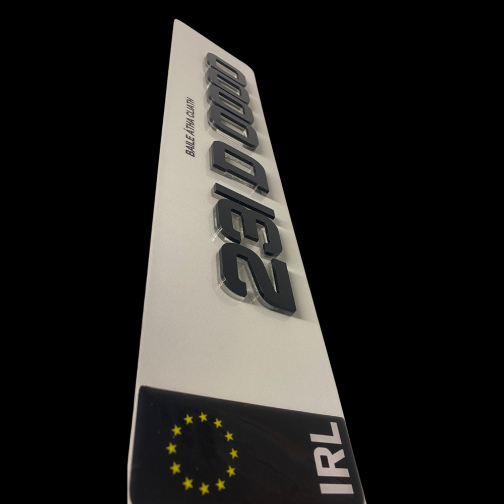 4D CRYSTAL METRO FONT PLATES (X2)