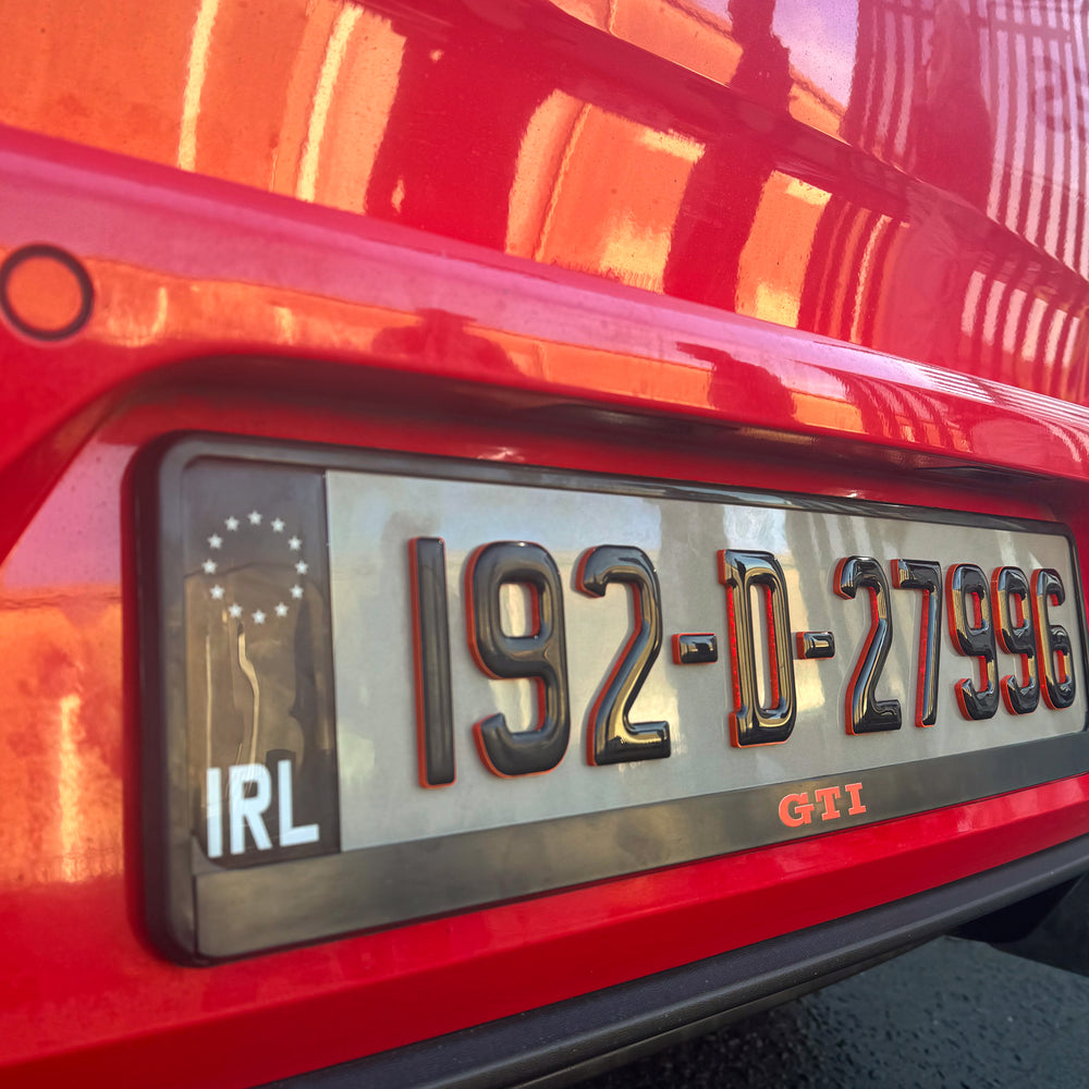 3D Neon Red Gel Plates (x2)