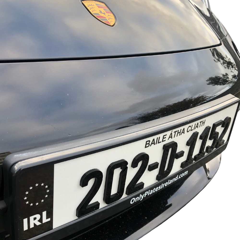 4D 5mm German Font Reg Plates (x2)