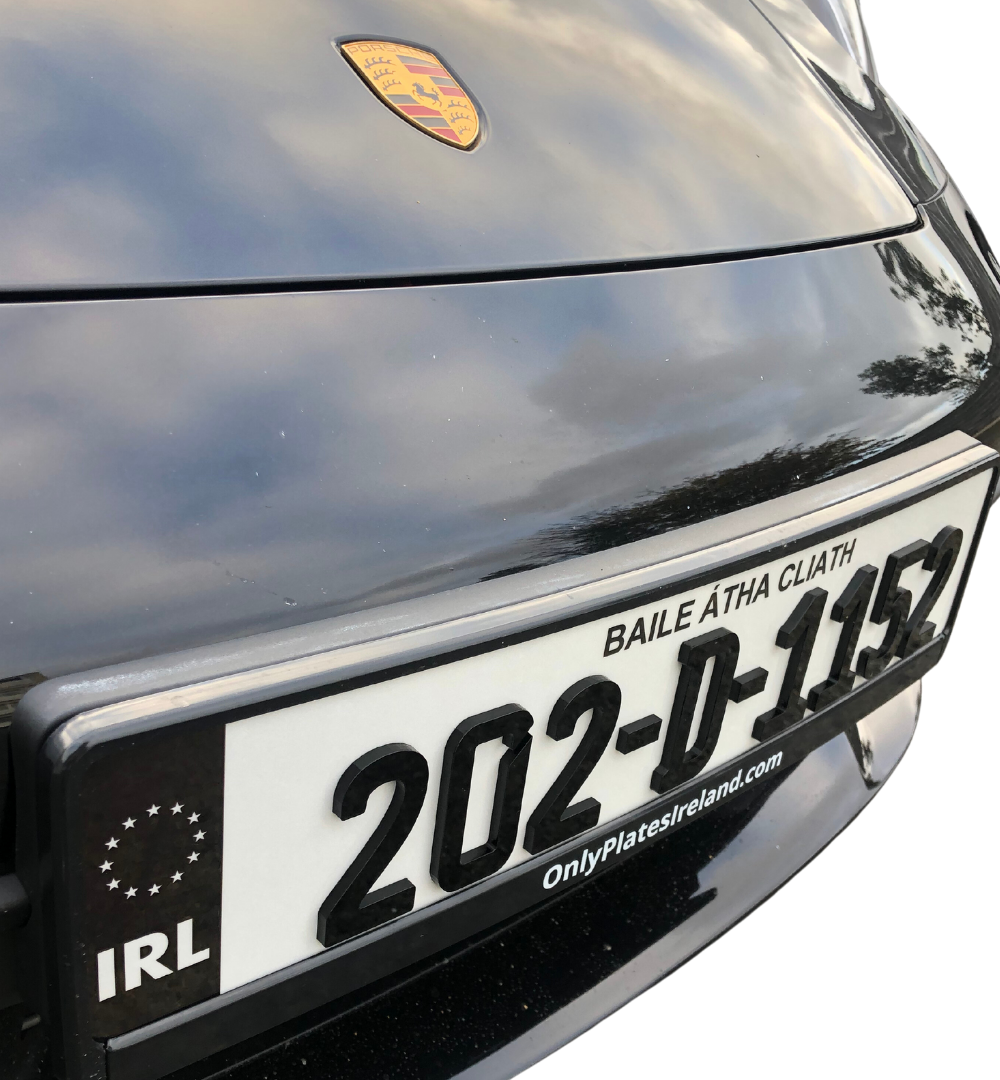 4D 5mm German Font Reg Plates (x2)