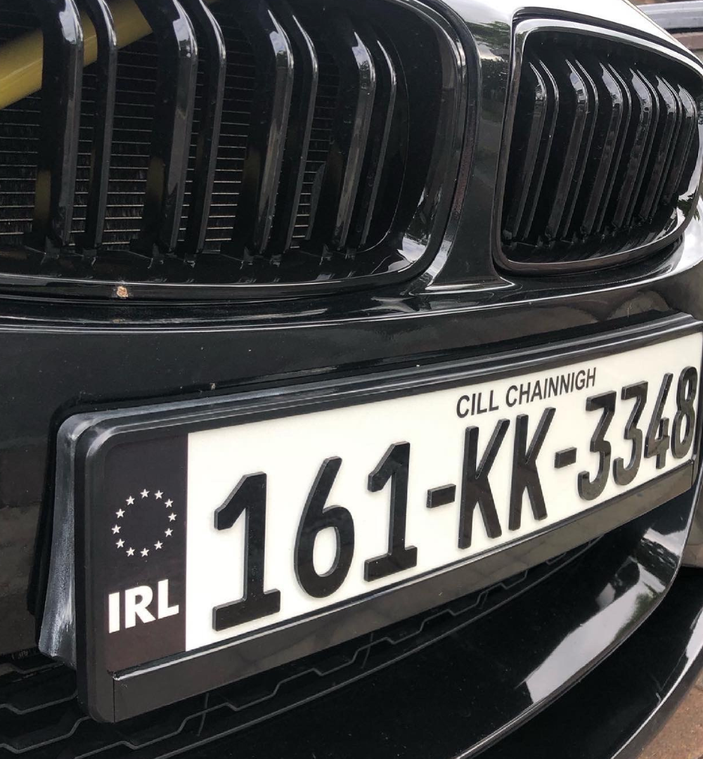 4D 3mm German Font Reg Plates (x2)