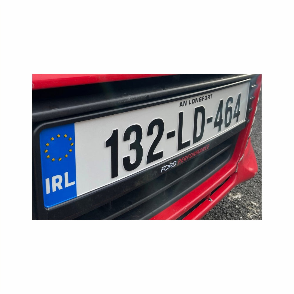 NCT Pressed Irish Font Reg Plates (x2)