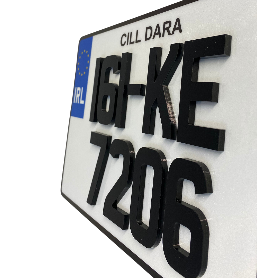 4D 5MM 11x8 Irish Font Plate (X1)