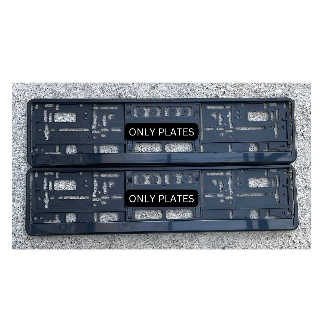 Black Registration Plate Frame