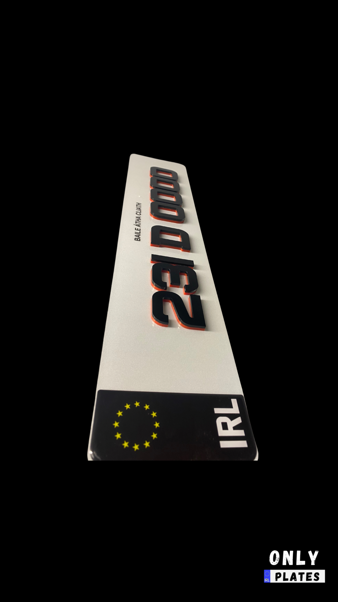 4D NEON RED CAR REG PLATES: Precision Laser Cut Font – OnlyPlates