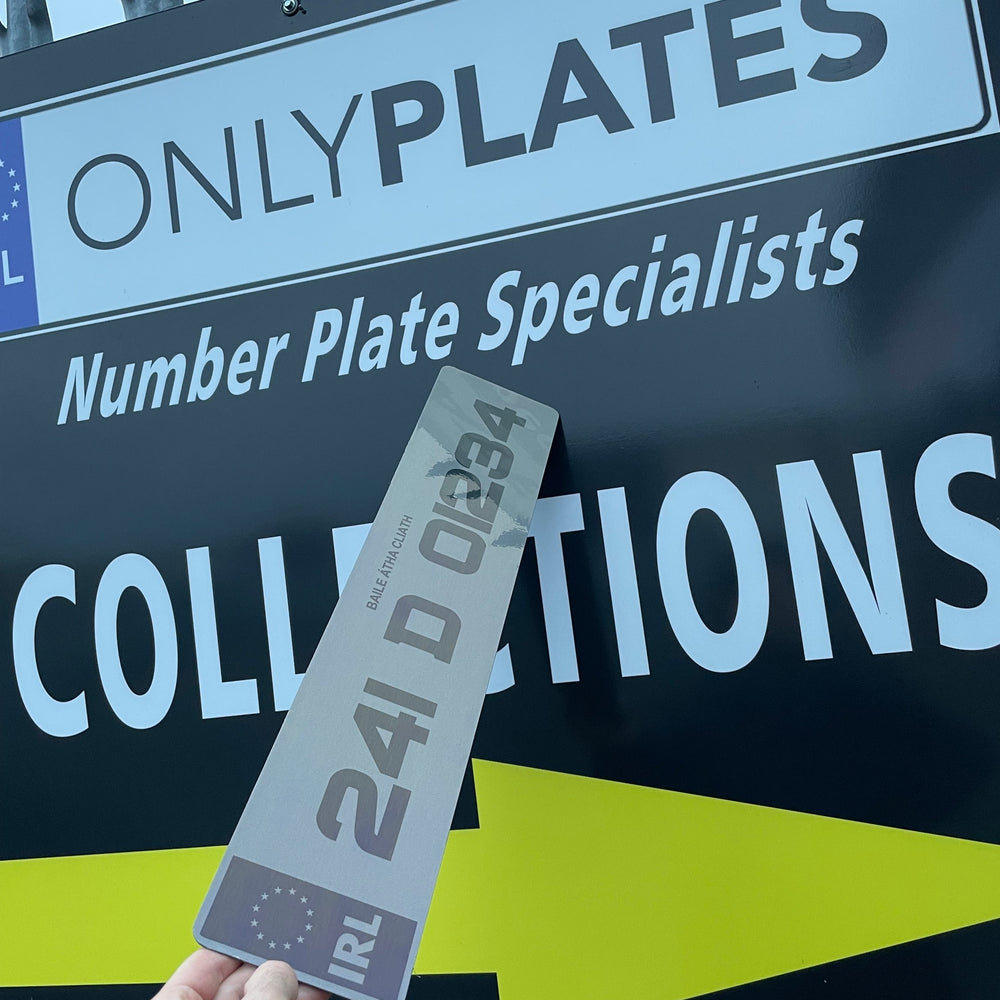 TINTED 2D METRO FONT REG PLATES