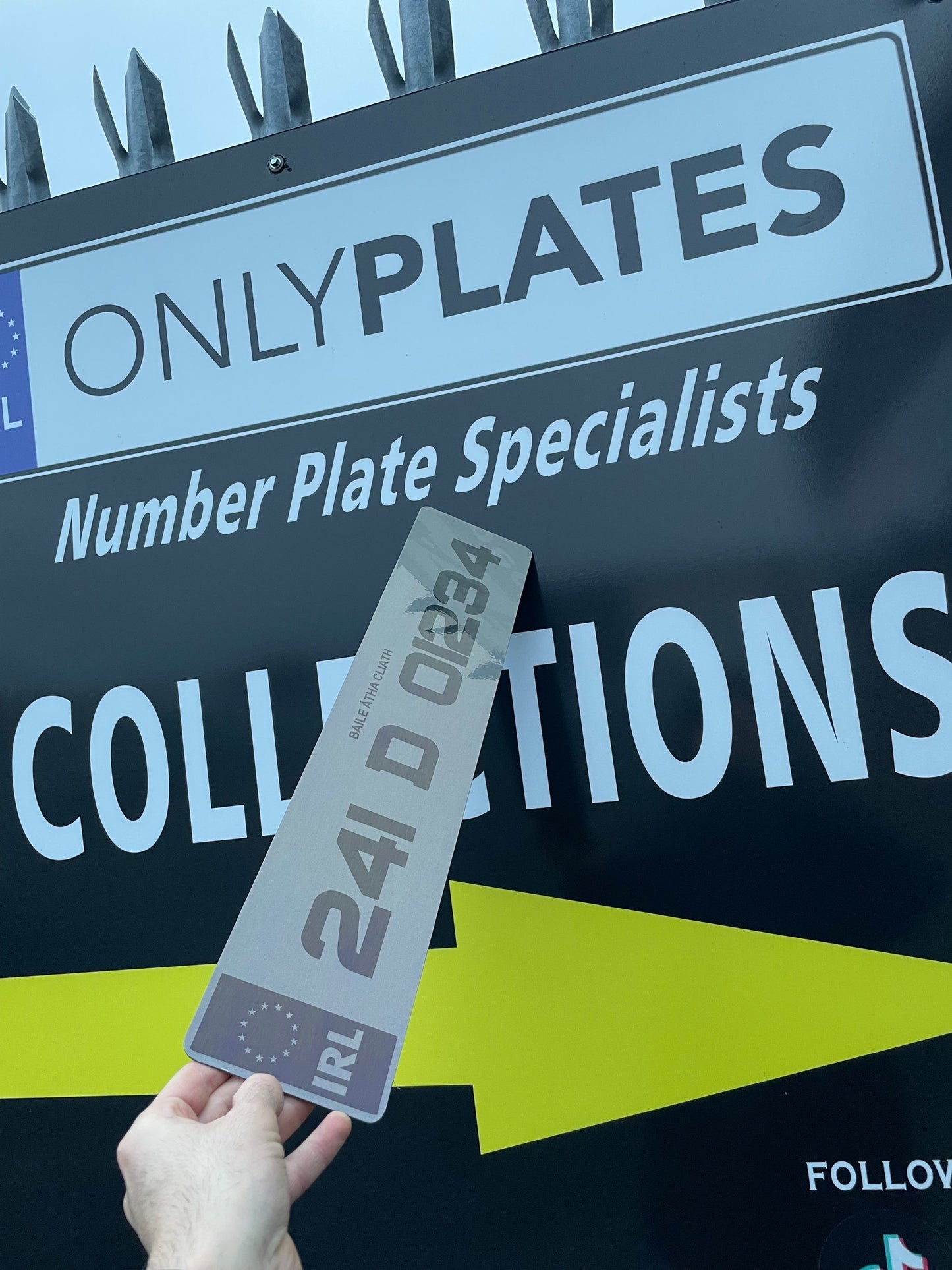 TINTED 2D METRO FONT REG PLATES