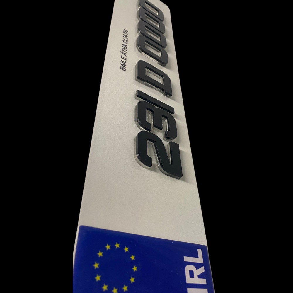 4D CRYSTAL METRO FONT PLATES (X2)