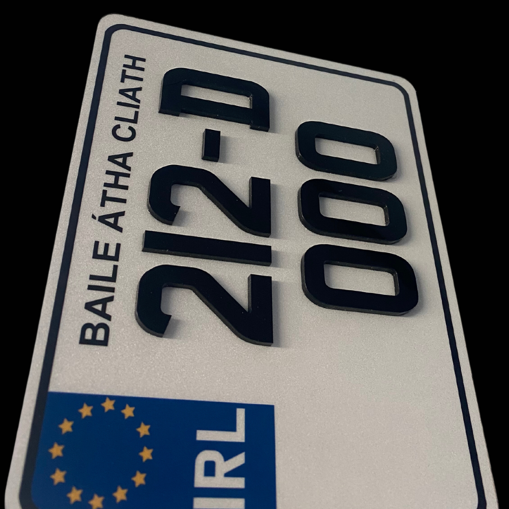 4D Custom Motor Bike Reg Plate 7.5X6 (X1)