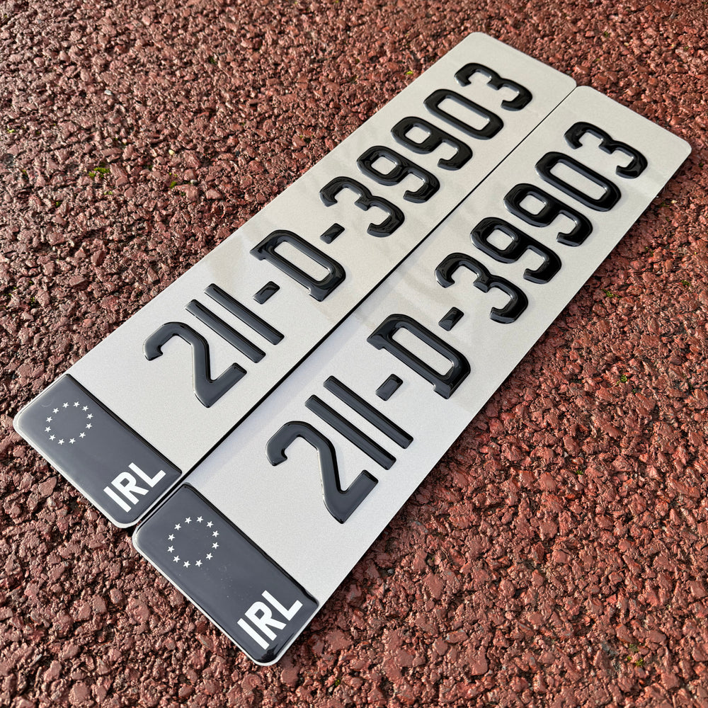 3D Gel Irish Font Plates (x2)