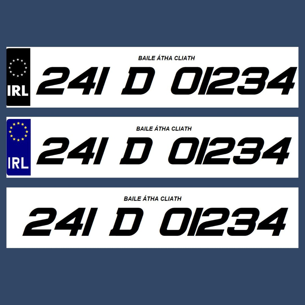 2D Reg Plate Sport Font