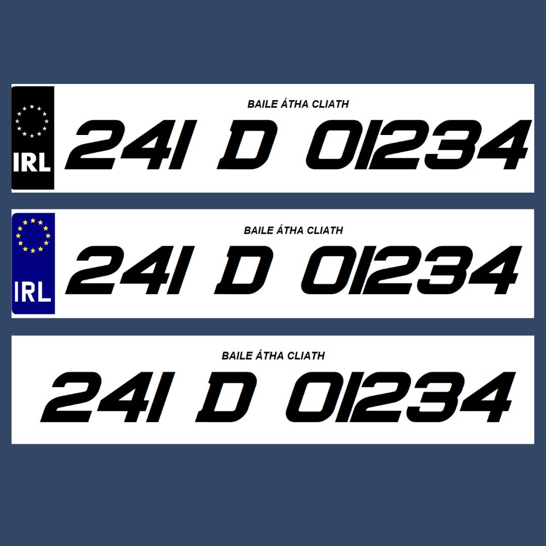 2D Reg Plate Sport Font